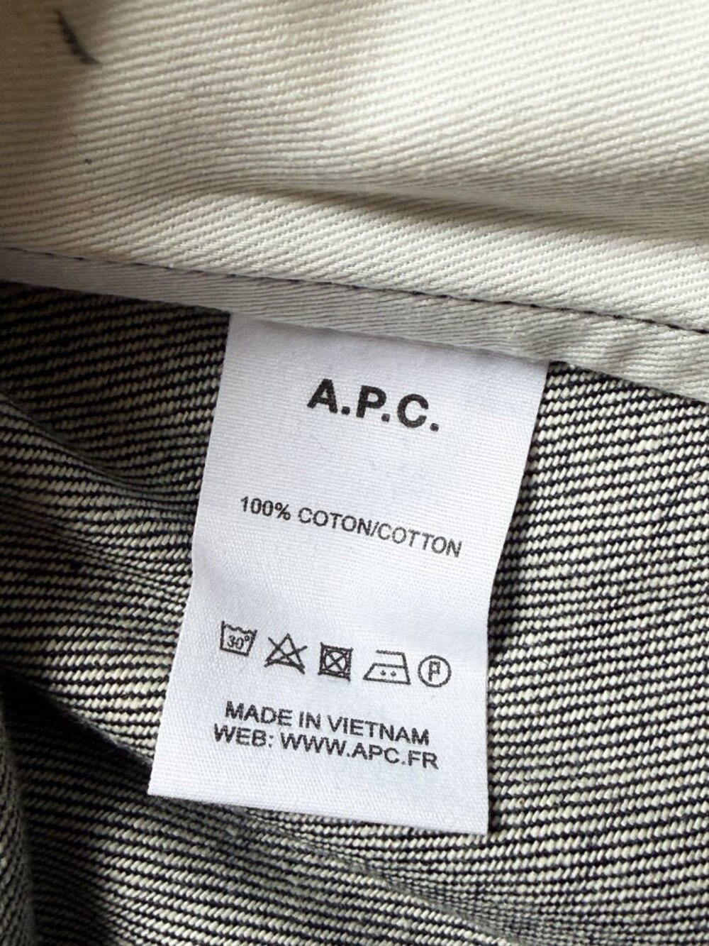 A.P.C. Raw Denim Jacket Indigo Men’s Size XXS - Picture 5 of 9